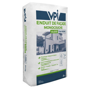 Enduit de façade monocouche ton pierre - 25 kg