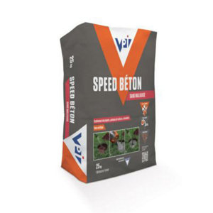 Béton "Speed" sans malaxage gris - sac de 25 kg