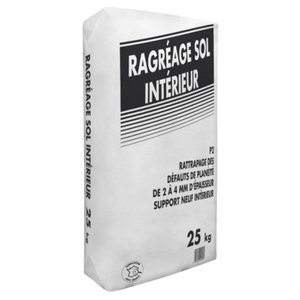 Ragréage sol intérieur 25 kg P2 épaisseur 2 à 4 mm