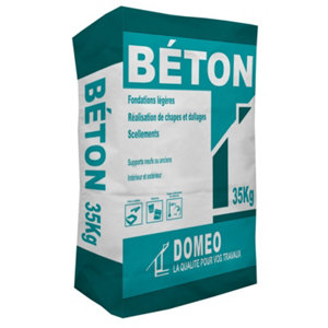 Béton universel fondations légères - sac de 35 kg