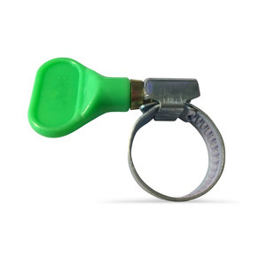 Collier de serrage 12 mm - 20 mm vert