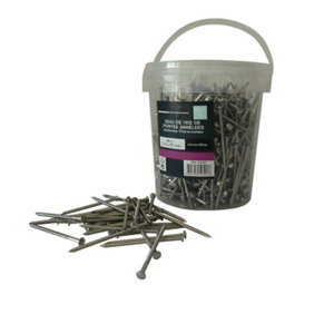 Sceau de pointes inox Tête bombée, pointe annelée