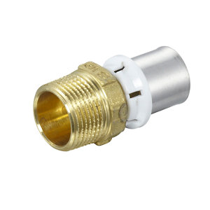 Raccord à sertir droit mâle Ø 20 mm 20x27 mm