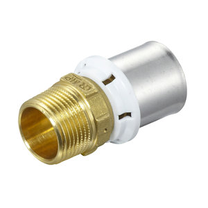 Raccord à sertir droit mâle Ø 26 mm 20x27 mm