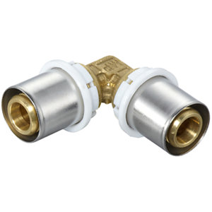 Coude égal à sertir pour tube multicouche Ø 20 mm