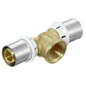 Té femelle centre à sertir pour tube multicouche Ø 20 mm 15x21 mm