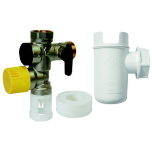 Kit groupe de sécurité comprenant 1 groupe de sécurité NF, 1 siphon NF et 1 rouleau de téflon