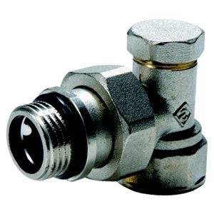 Coude de réglage nickelé pour radiateur