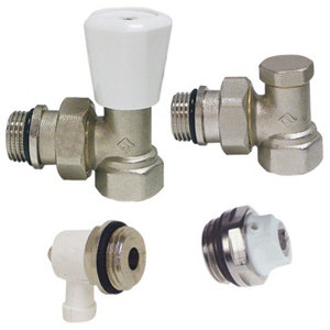 Robinet équerre pour radiateur