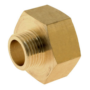 Lot de 2 réductions laiton Femelle 20/27 (3/4") - Mâle 12/17 (3/8")