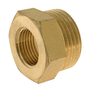 Réduction laiton Mâle 20/27 (3/4") - Femelle 12/17 (3/8")