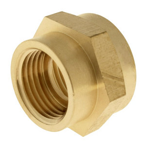 Lot de 2 réductions laiton avec butée interne Femelle 20/27 (3/4") - Femelle 15/21 (1/2")