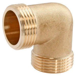 Coude laiton double mâle 12/17 (3/8")