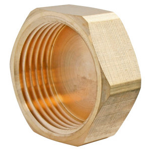 Lot de 2 bouchons laiton Femelle 20/27 (3/4")