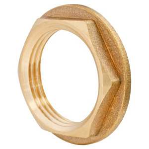 Lot de 2 contre-écrous à plateau laiton Femelle 15/21 (1/2")