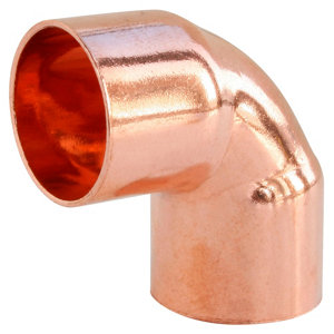 Lot de 10 coudes petit rayon à souder embouts Femelles angle 90° pour tube cuivre Ø14