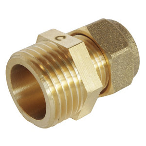 Raccord Mâle bicône pour tube cuivre Ø12 - Mâle 15/21 (1/2")