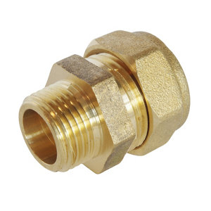 Raccord Mâle bicône pour tube cuivre Ø14 - Mâle 15/21 (1/2")