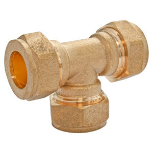 Té égal bicône pour tube cuivre Ø18