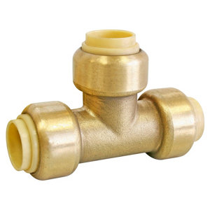 Té égal à clipser pour tube cuivre ou PER ou Multicouche Ø16