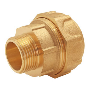 Raccord laiton droit pour PE Ø32 - Mâle 20/27 (3/4")