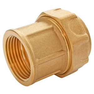 Raccord laiton droit pour PE Ø20 - Femelle 15/21 (1/2")
