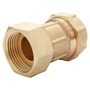 Raccord laiton droit pour PE Ø25 - Femelle 20/27 (3/4")