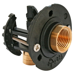 Fixation pour robinetterie Machine à laver pour PER Ø16 raccord à glissement sortie femelle 15/21 (1/2")