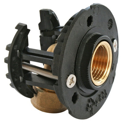 Fixation Pour Robinetterie Machine À Laver Pour Per Ø12 Raccord À Compression Sortie Femelle 15/21 (1/2")