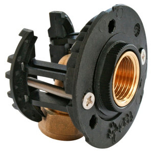 Fixation pour robinetterie Machine à laver pour PER Ø16 raccord à compression sortie femelle 15/21 (1/2")