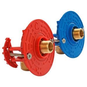 Fixation pour robinetterie Lavabo pour tube Multicouche Ø16 raccord à compression sortie mâle 12/17 (3/8")