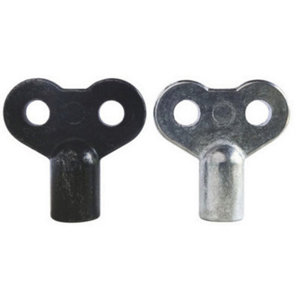 2 Clés de purgeur d'air et de robinet de vidange de radiateur - Carré de 4 ou 5 mm