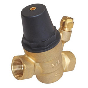 Réducteur de pression réglable à membrane  FF20/27 avec multi-raccords