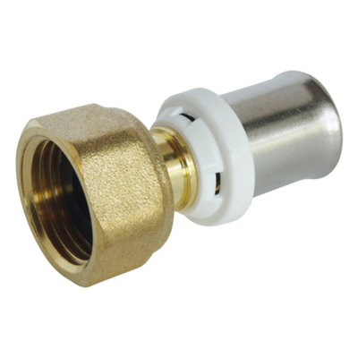 Raccord droit à sertir tube multicouche Ø16 mm femelle 12 Somatherm for you 10 pièces - vue 1