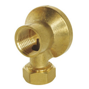 Applique murale en laiton brut Ø 14 mm 15x21 mm