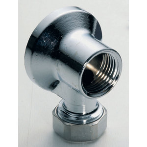 Applique murale à collet battu femelle pour tube Ø 12 mm 15 x 21 mm