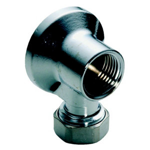 Applique murale à collet battu femelle pour tube Ø 14 mm 15 x 21 mm