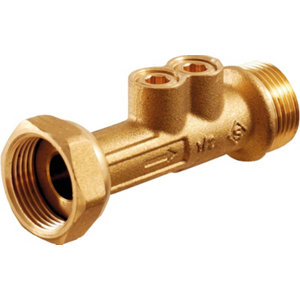 Clapet anti-pollution en laiton - écrou 20 x 27 mm - L. 78 mm