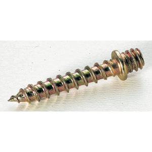 Lot de 25 pattes à vis spécial matériau bois - Ø 7 mm L. 40 mm