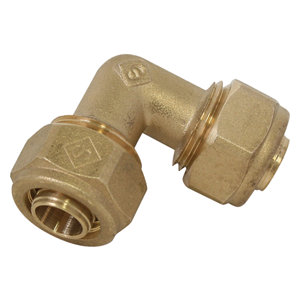 Coude à compression pour PER Ø 16 mm 15x21 mm