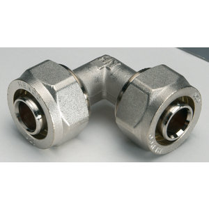 Coude à compression pour tube multicouche - 16 x 2 mm
