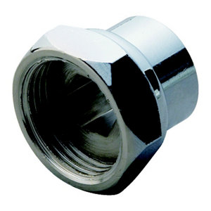 Raccord de conversion en laiton chromé - 15 x 21 mm