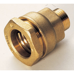 Raccord en laiton droit mâle Ø 25 mm 15x21 mm