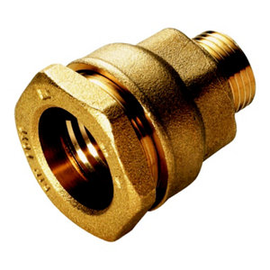 Raccord en laiton droit mâle Ø 32 mm 20x27 mm