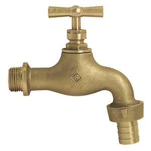 Robinet d'arrosage brossé 15x21 mm