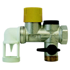 Groupe de sécurité pour chauffe-eau électrique horizontal avec siège Téflon obligatoire