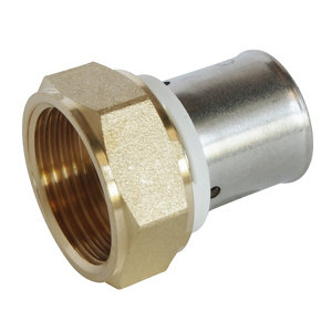 Raccord PER droit femelle à sertir Ø 20 mm 20x27 mm