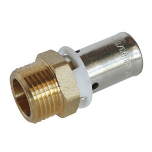 Raccord PER droit mâle à sertir Ø 12 mm F 12x17 mm