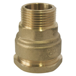 Raccord en laiton droit mâle Ø 25 mm 20x27 mm