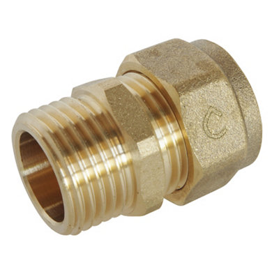 Raccord droit à compression SOMATHERM FOR YOU pour tube PER M1521 Ø 16 en laiton - vue 2